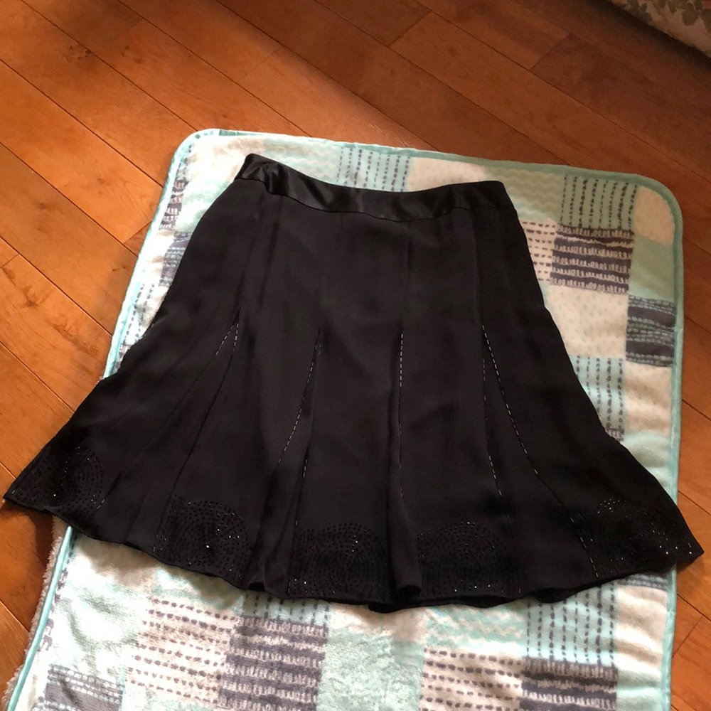 NEW Black petite skirt with beautiful beading